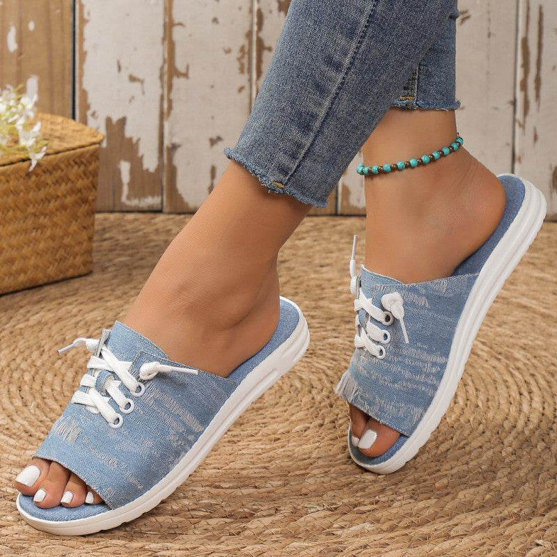 Casual Patchwork Round Comfortable Shoes