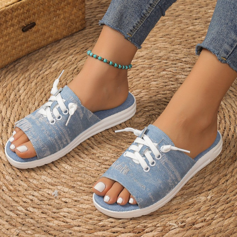 Casual Patchwork Round Comfortable Shoes