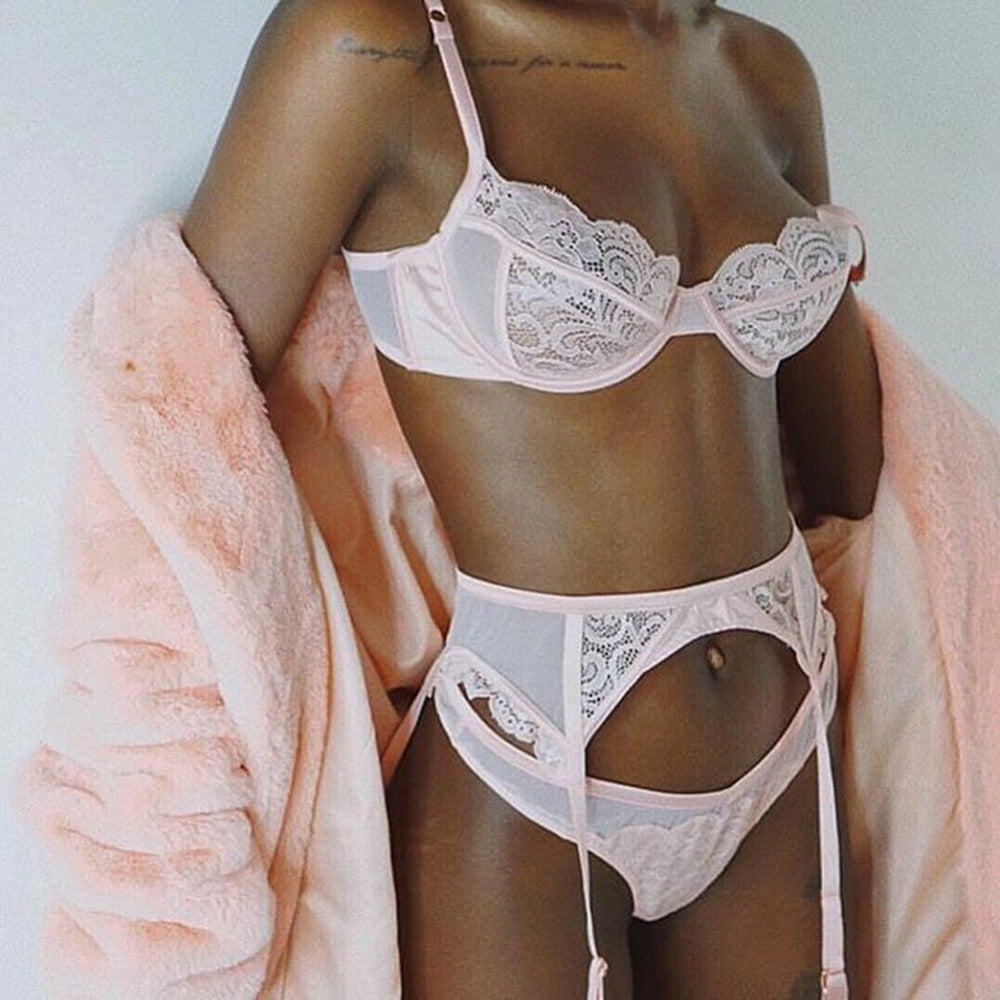 Embroider Lace Sexy Lingerie Set