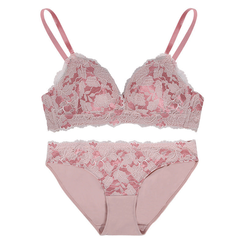 Conjunto de lencería sexy de encaje floral