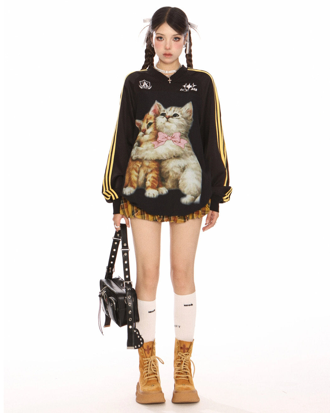 Blokette Aesthetic Kitten Print Jersey