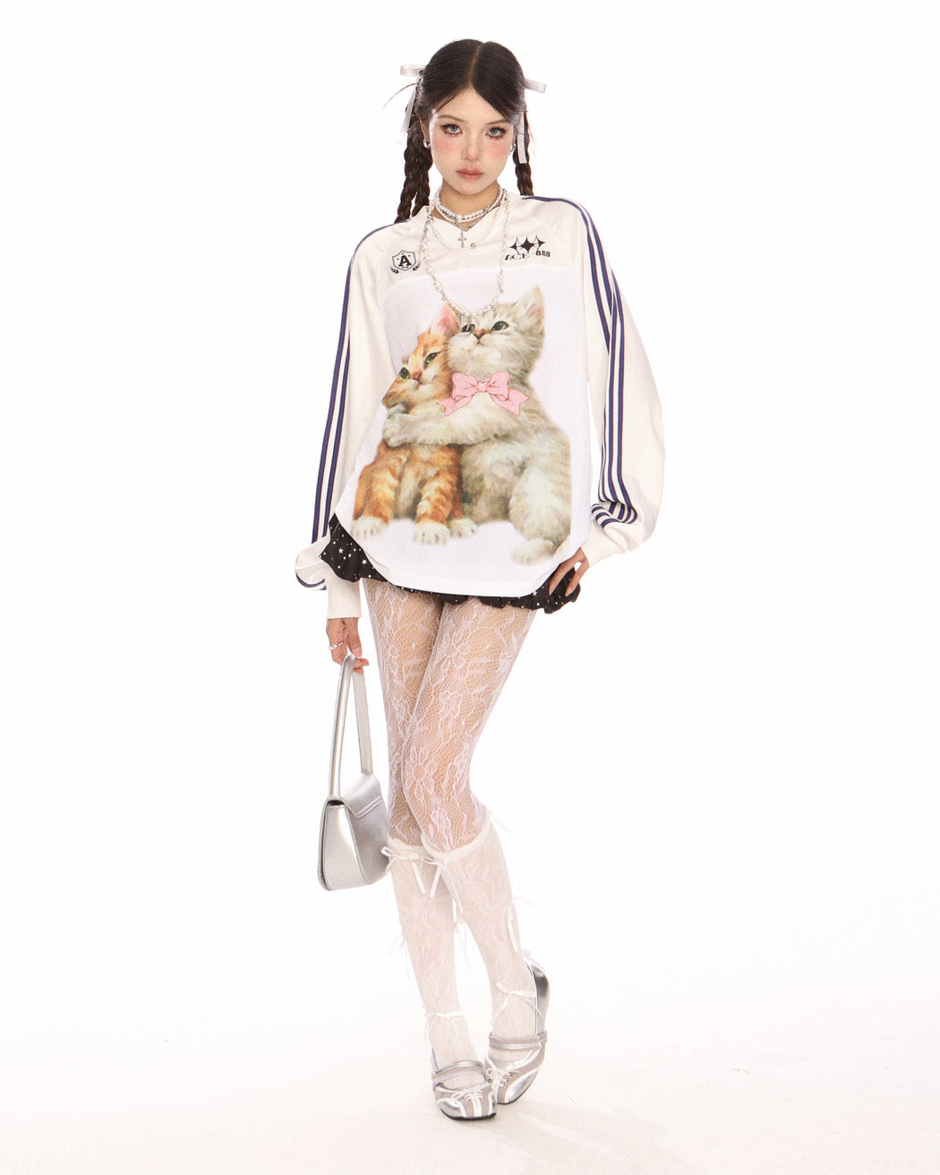 Blokette Aesthetic Kitten Print Jersey