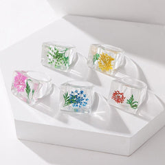 Botanical Garden Resin Ring