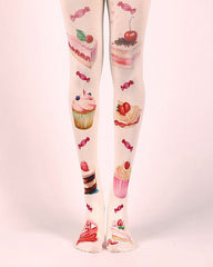 Cake Print Tights