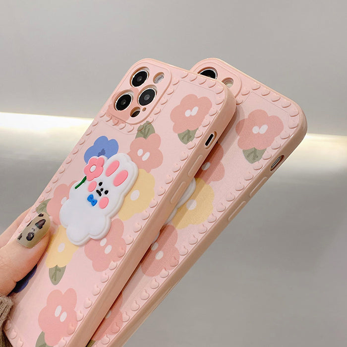 Flower Rabbit iPhone Case
