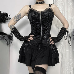 All-match punk cross skirt