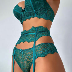 Lace Pattern Sexy Lingerie Set