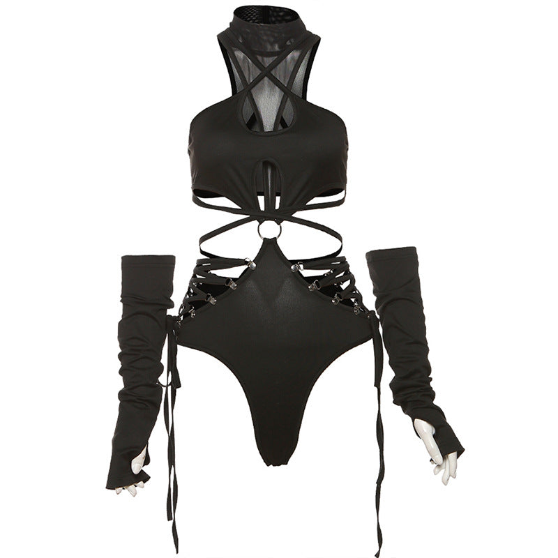 Streetwear Bra Shorts Set