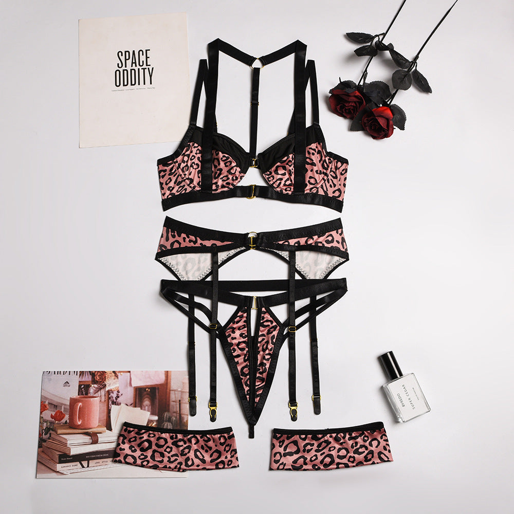 Leopard Print Sexy Lingerie Set - Sexyzara