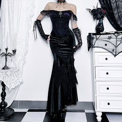 Dark Gothic Temperament Slim Hip Fishtail Skirt
