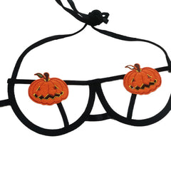 Halloween Pumpkin Hollow Lingerie Set