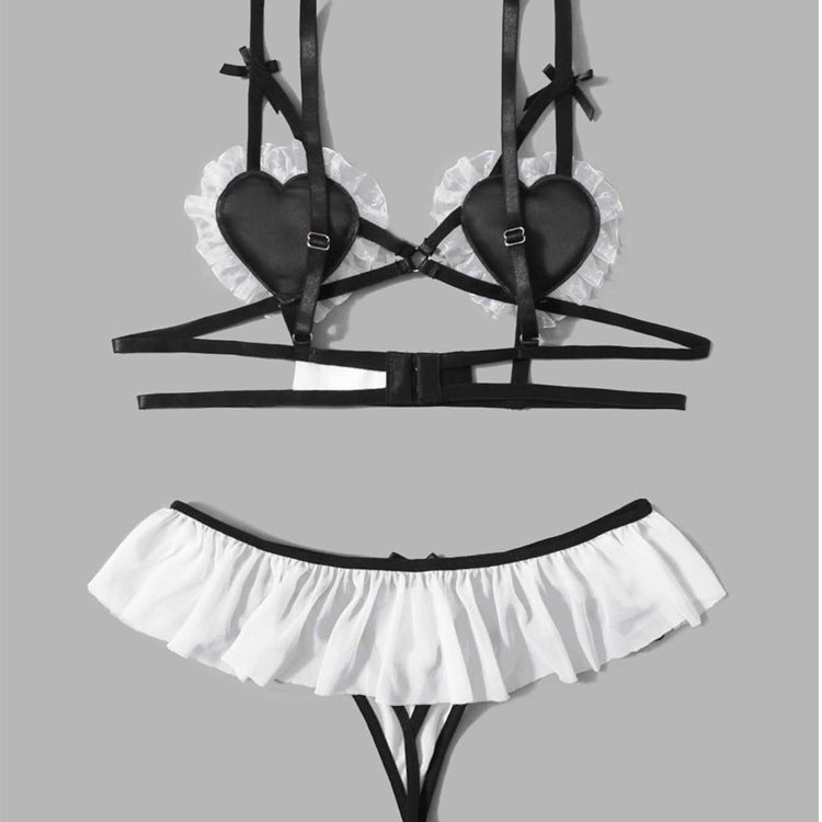 Sexy Lingerie Triangle Culottes Underwear Set