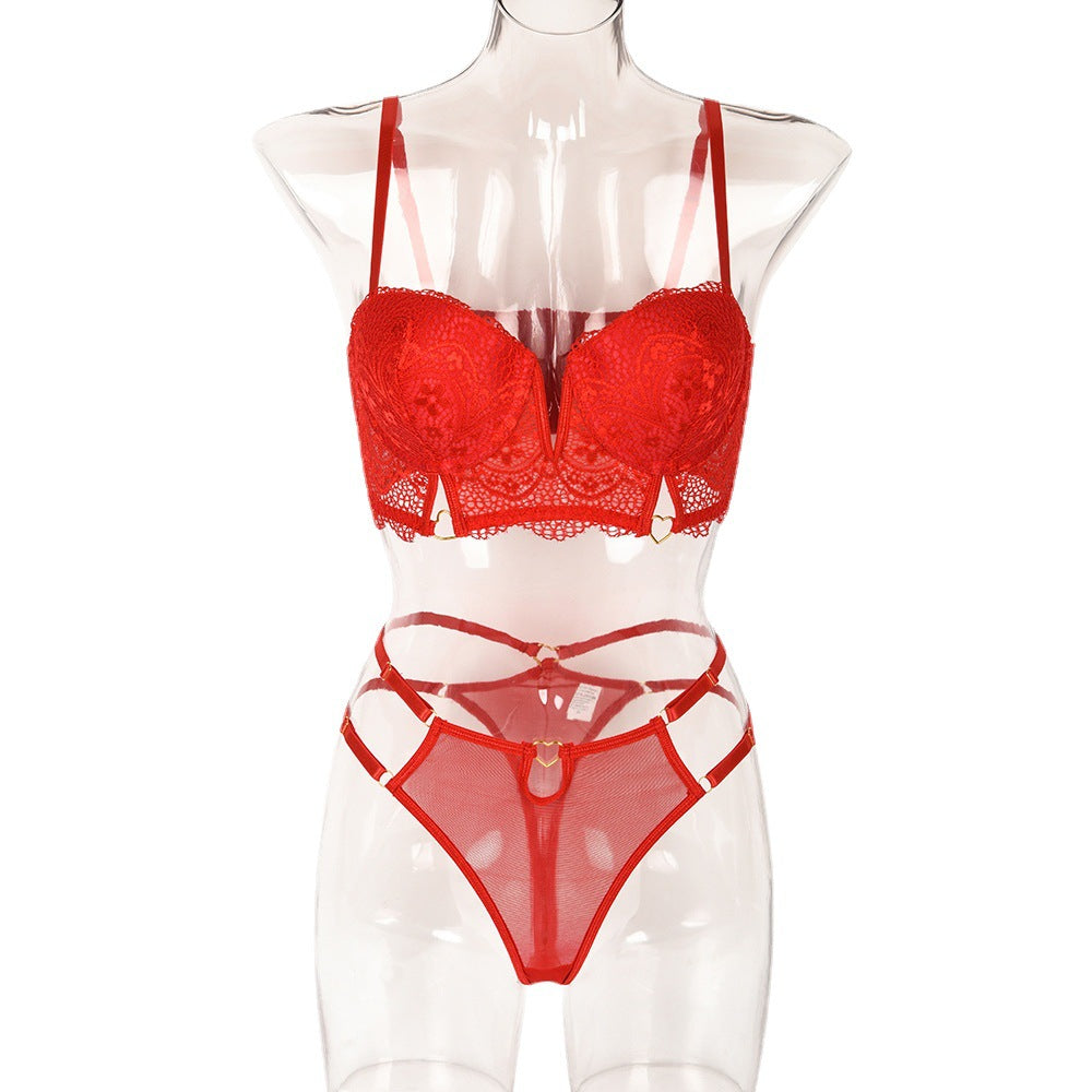 New Lace Stitching Sexy Lingerie Set