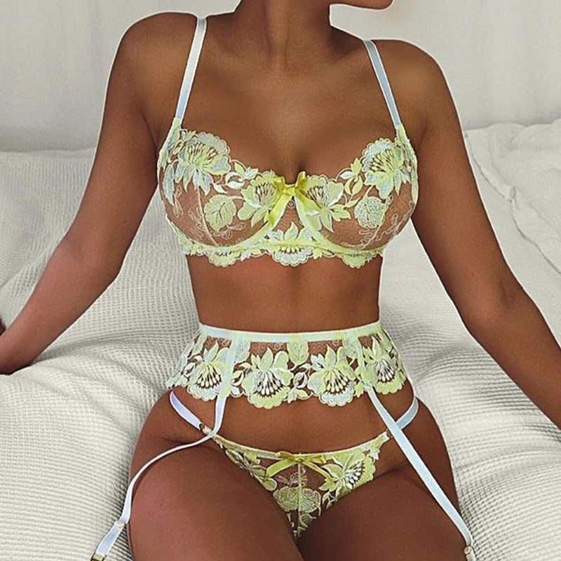 Embroider Lace Sexy Lingerie Set