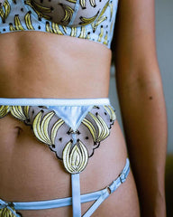 Banana Embroidery Lace Sexy Lingerie Set