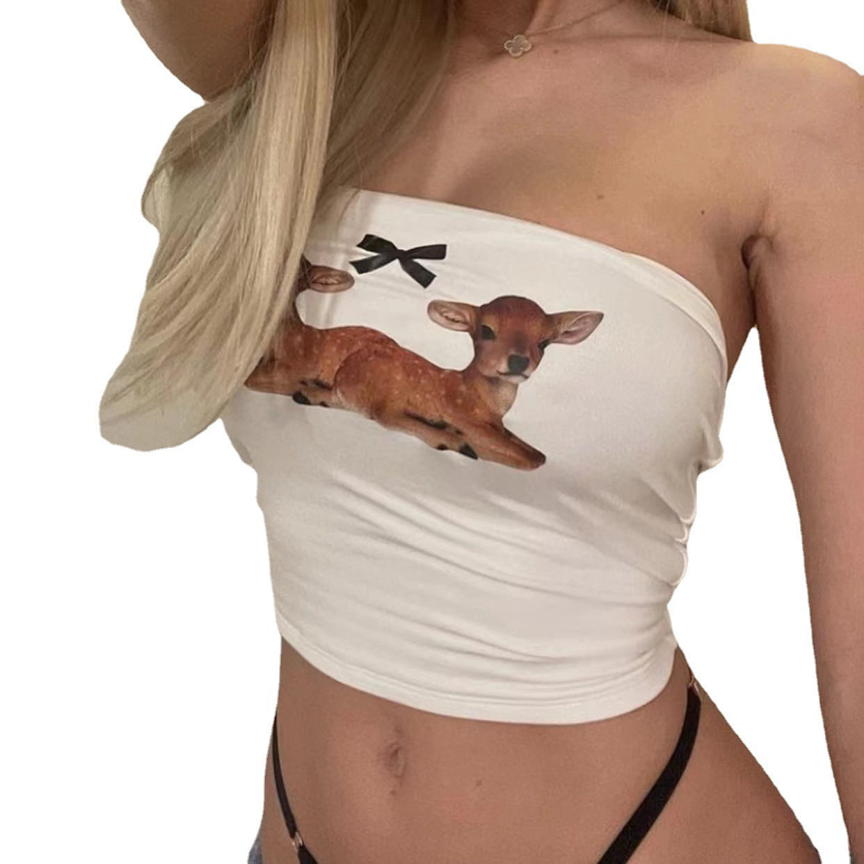 A Strapless Bow With A Small Vest Inside