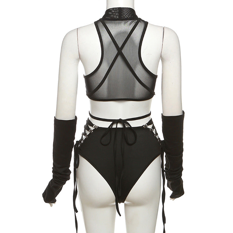 Streetwear Bra Shorts Set