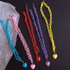 Pastel Phase Heart Necklace