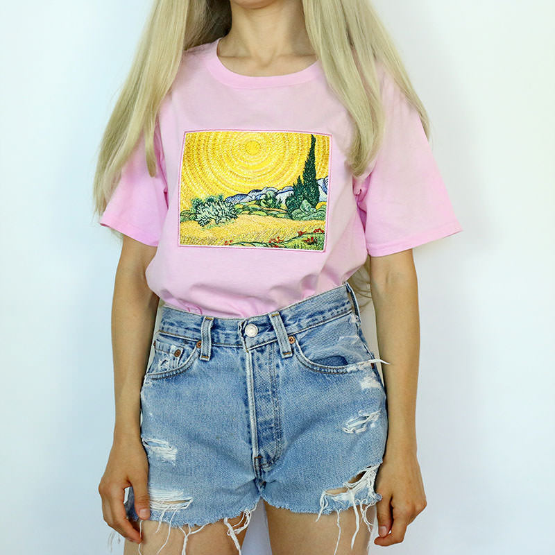 Wheat Field with Cypresses Tee