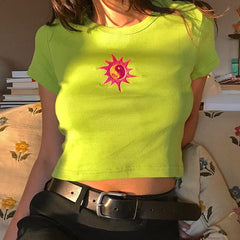 Ying Yang Ribbed Tee