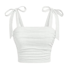 Soft Girl Bow Ties Top