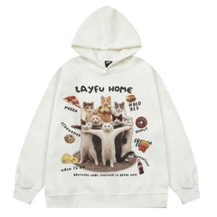Cat Squad Oversized Hoodie