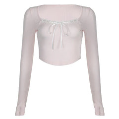 Coquette Baby Bow Pink Top