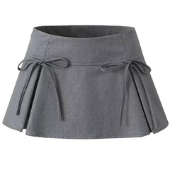 Coquette Bows Pleated Mini Skirt