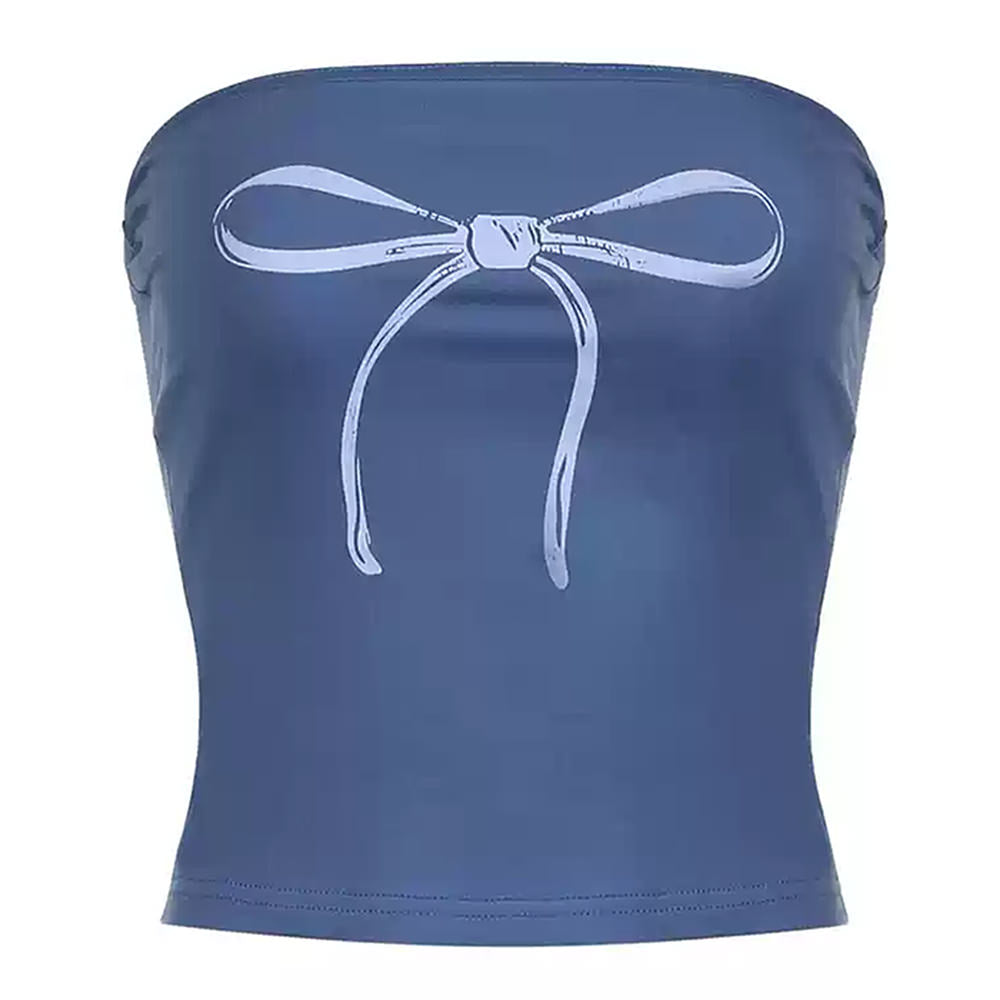 Coquette Bow Y2K Tube Top