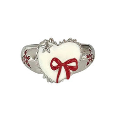 Coquette Heart-Shaped Ring