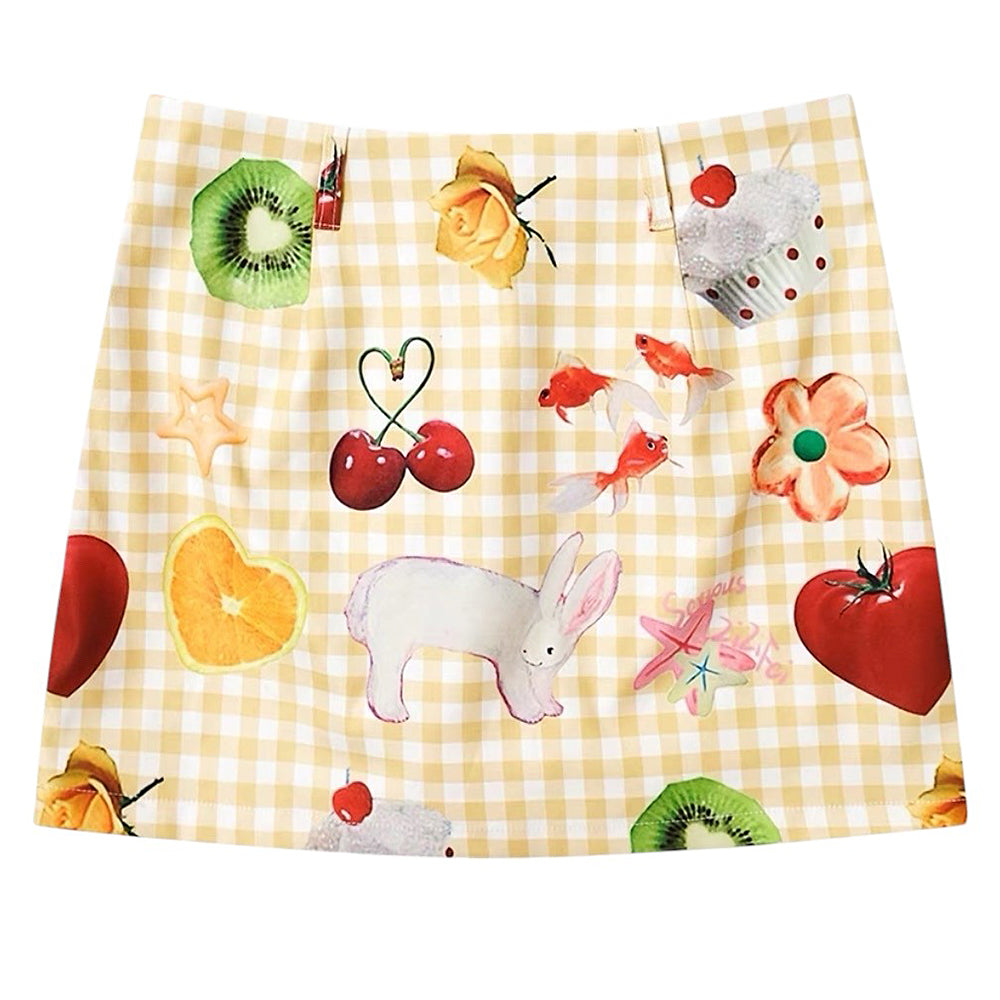 Cottagecore Aesthetic Gingham Skirt – OBEEY