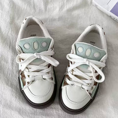 Cow Print Skater Sneakers