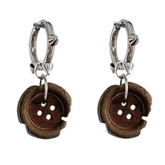 Downtown Girl Button Earrings