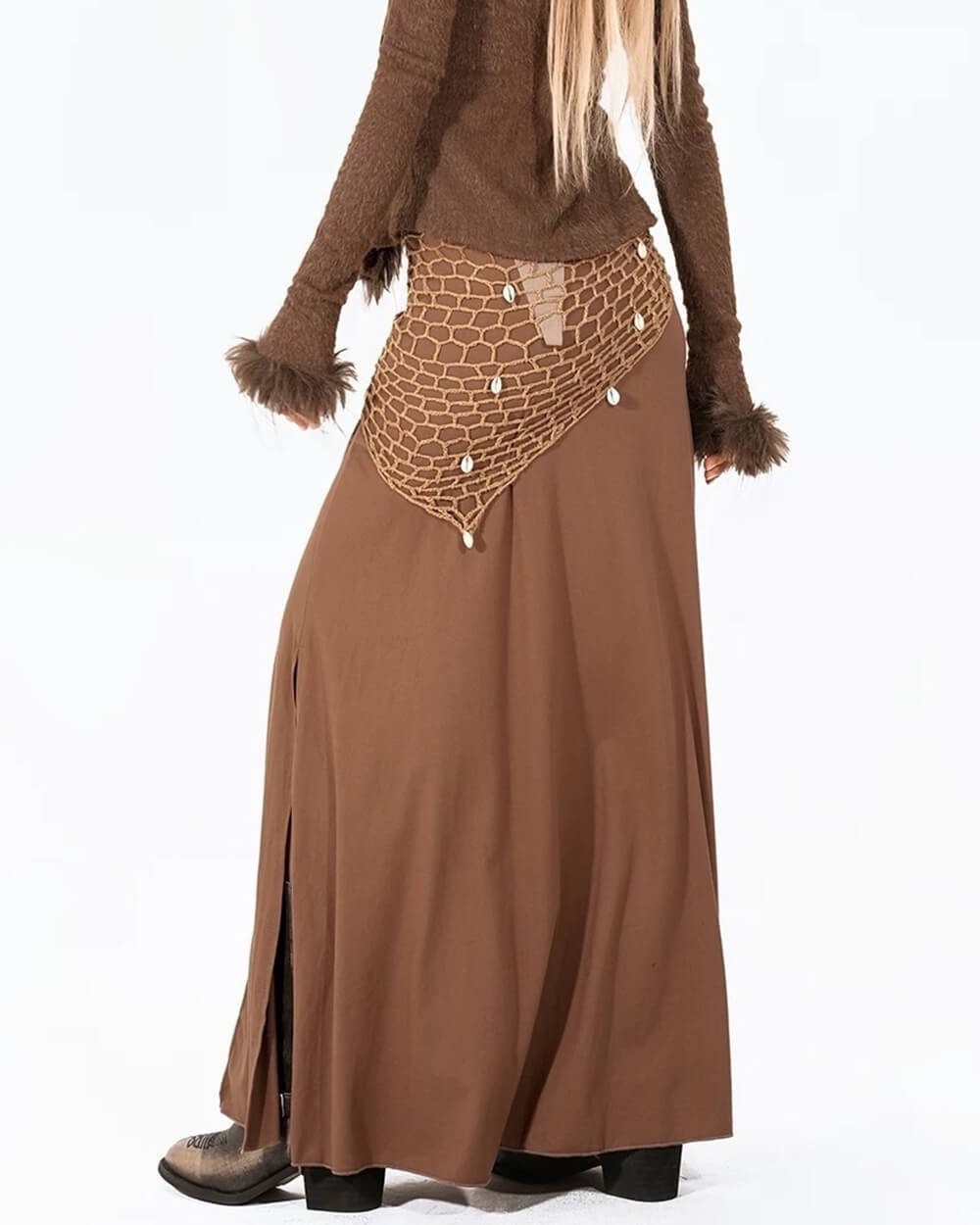 Fairycore Patchwork Maxi Skirt