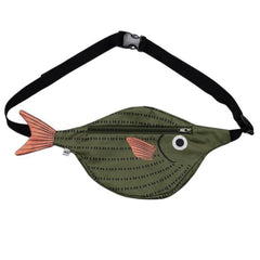 Green Fish Waist Bag