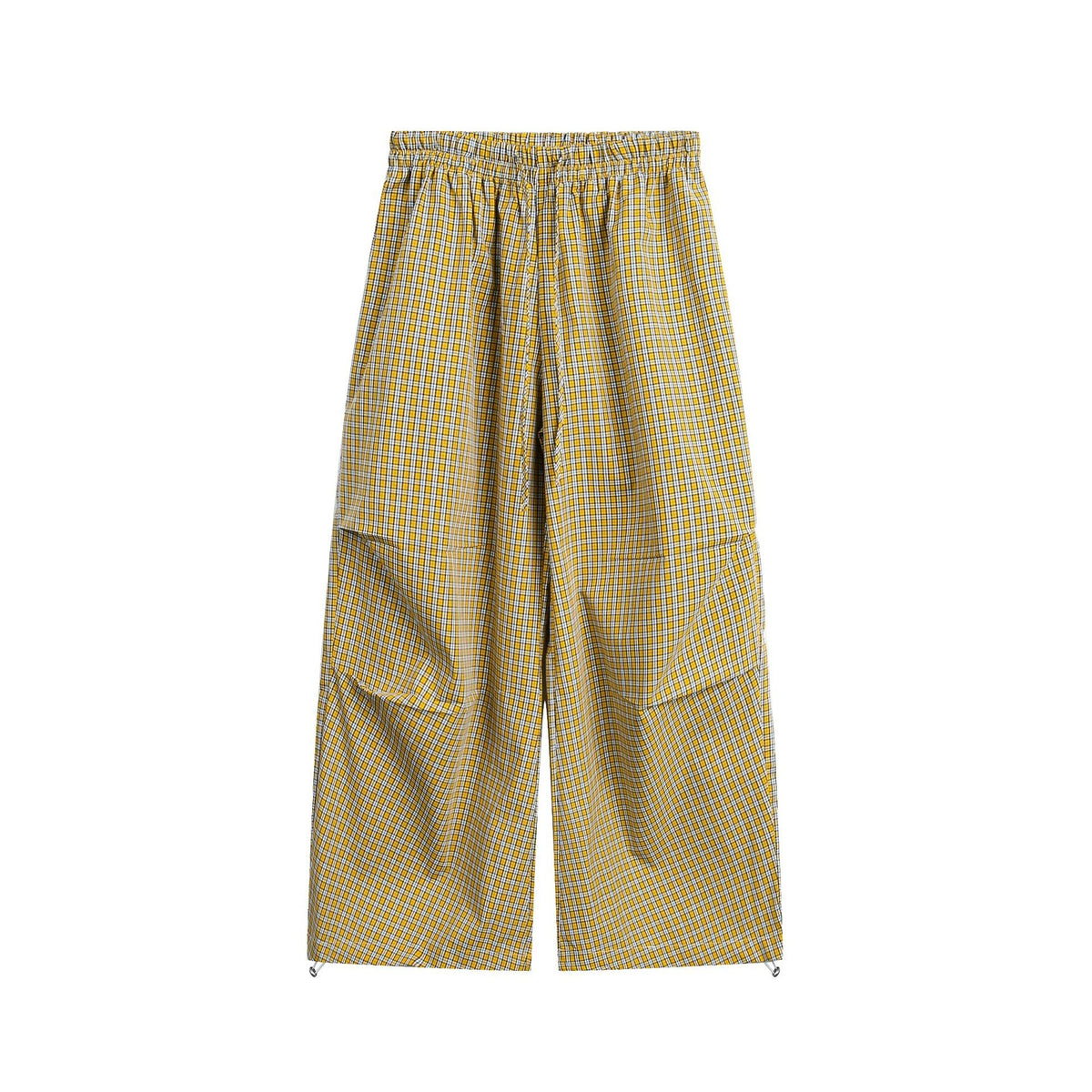 Indie Aesthetic Green Plaid Pants