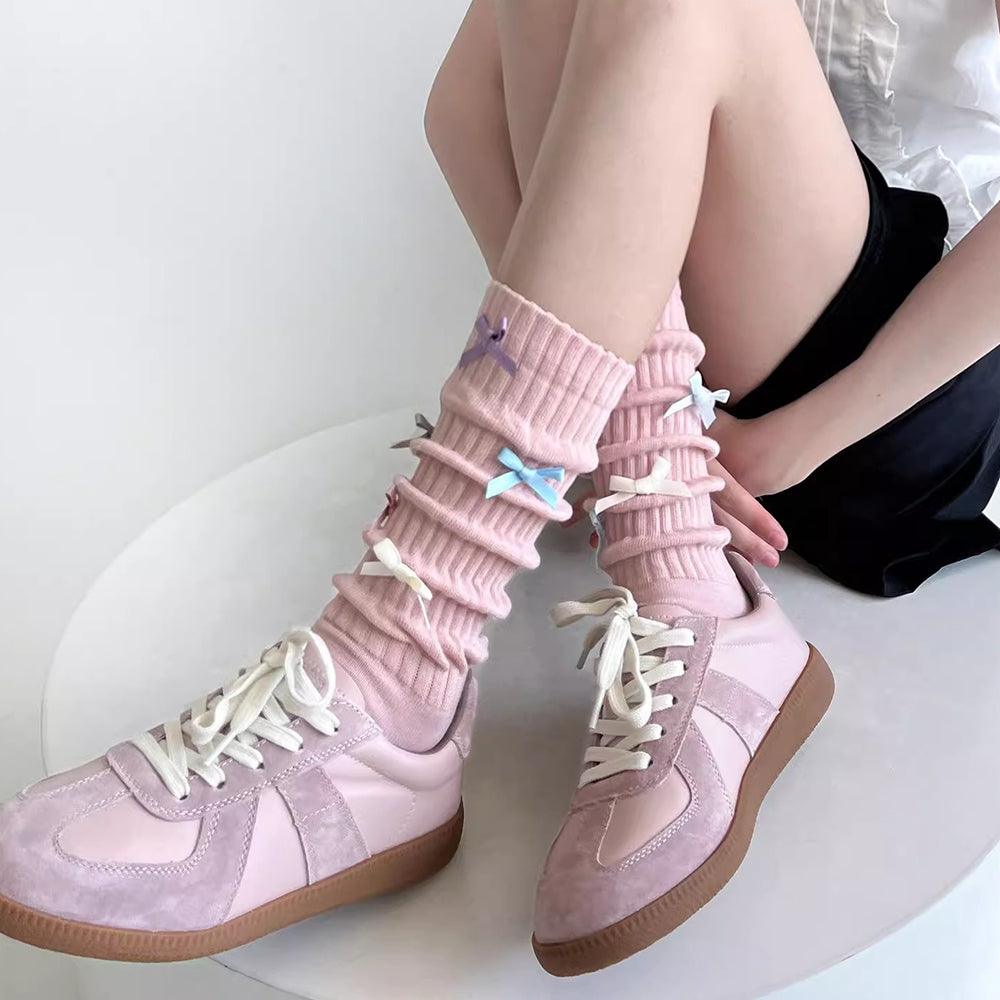 Sweet Dress Code Bow Socks