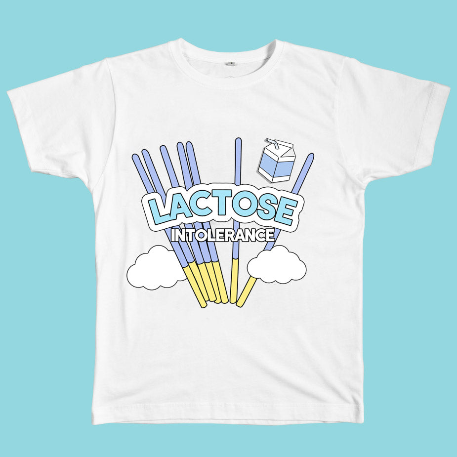 Lactose Intolerance Tee, Size L