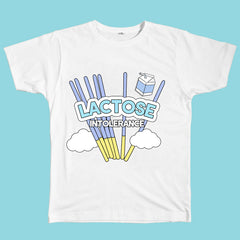Lactose Intolerance Tee, Size L