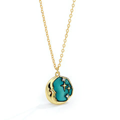 Moon & Stars Pendant Necklace