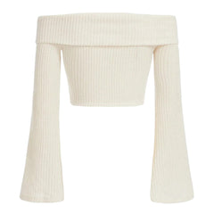Cozy Days Off Shoulder Knit Top