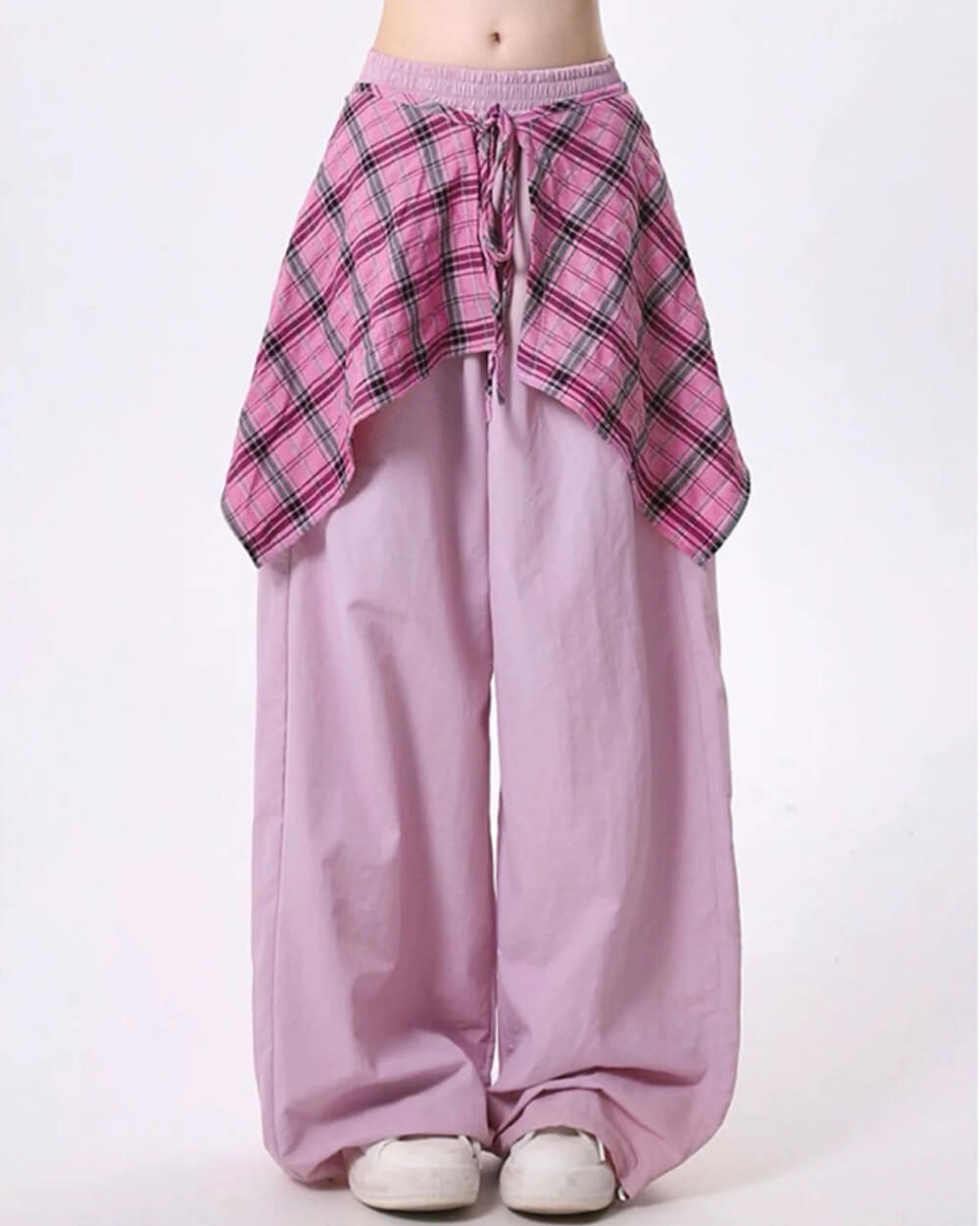 Soft Girl Aesthetic Shirt-Tied Pants