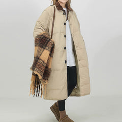 Preppy Style Quilted Coat