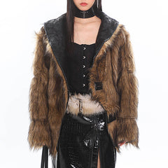 Crime Time Reversible Fur Jacket