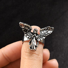 Silver Angel Ring