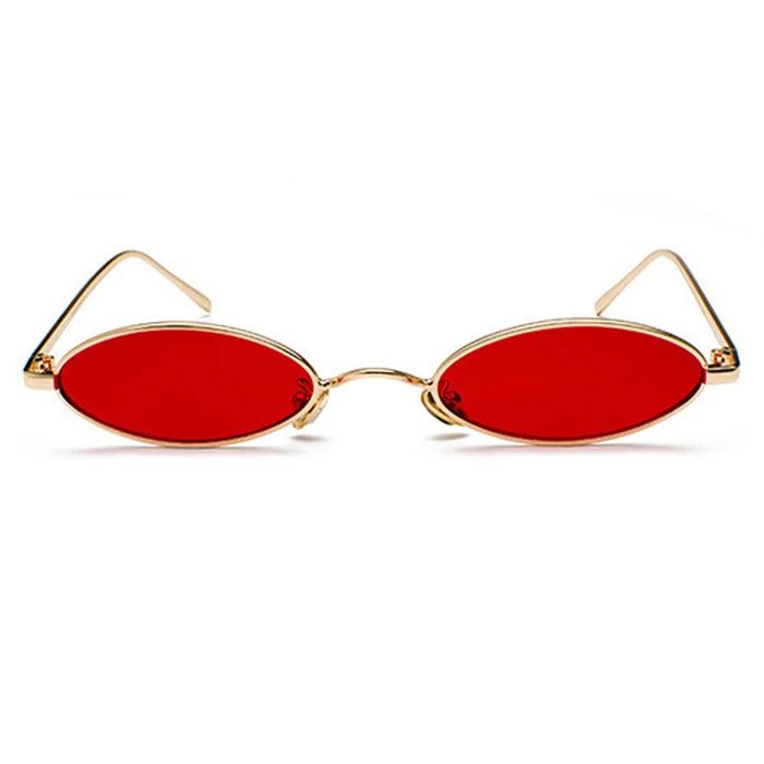 00's Style Skinny Oval Sunglasses