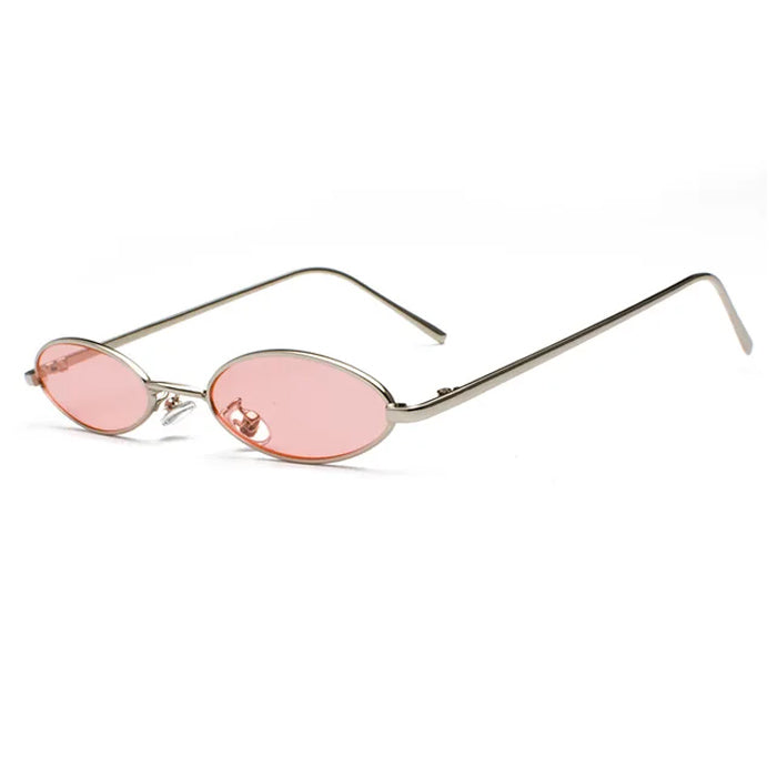 00's Style Skinny Oval Sunglasses