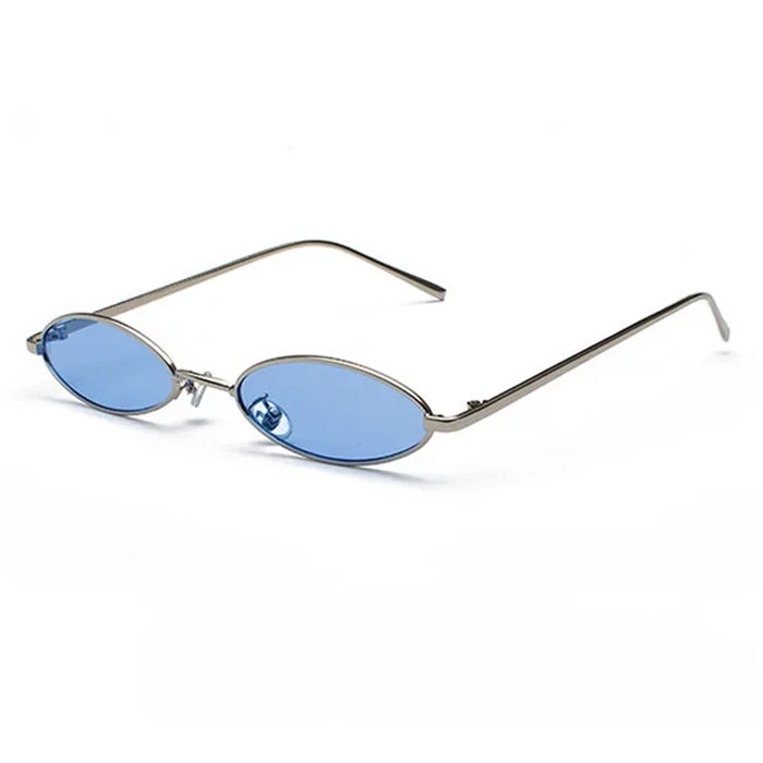 00's Style Skinny Oval Sunglasses