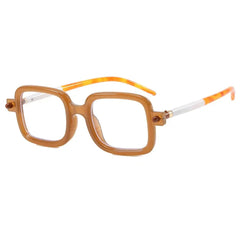 Geeky Square Clear Lens Glasses