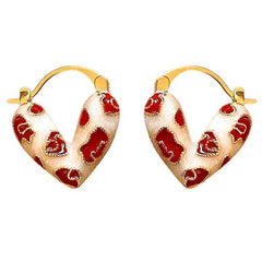 Flirty Baby Vintage Heart Earrings